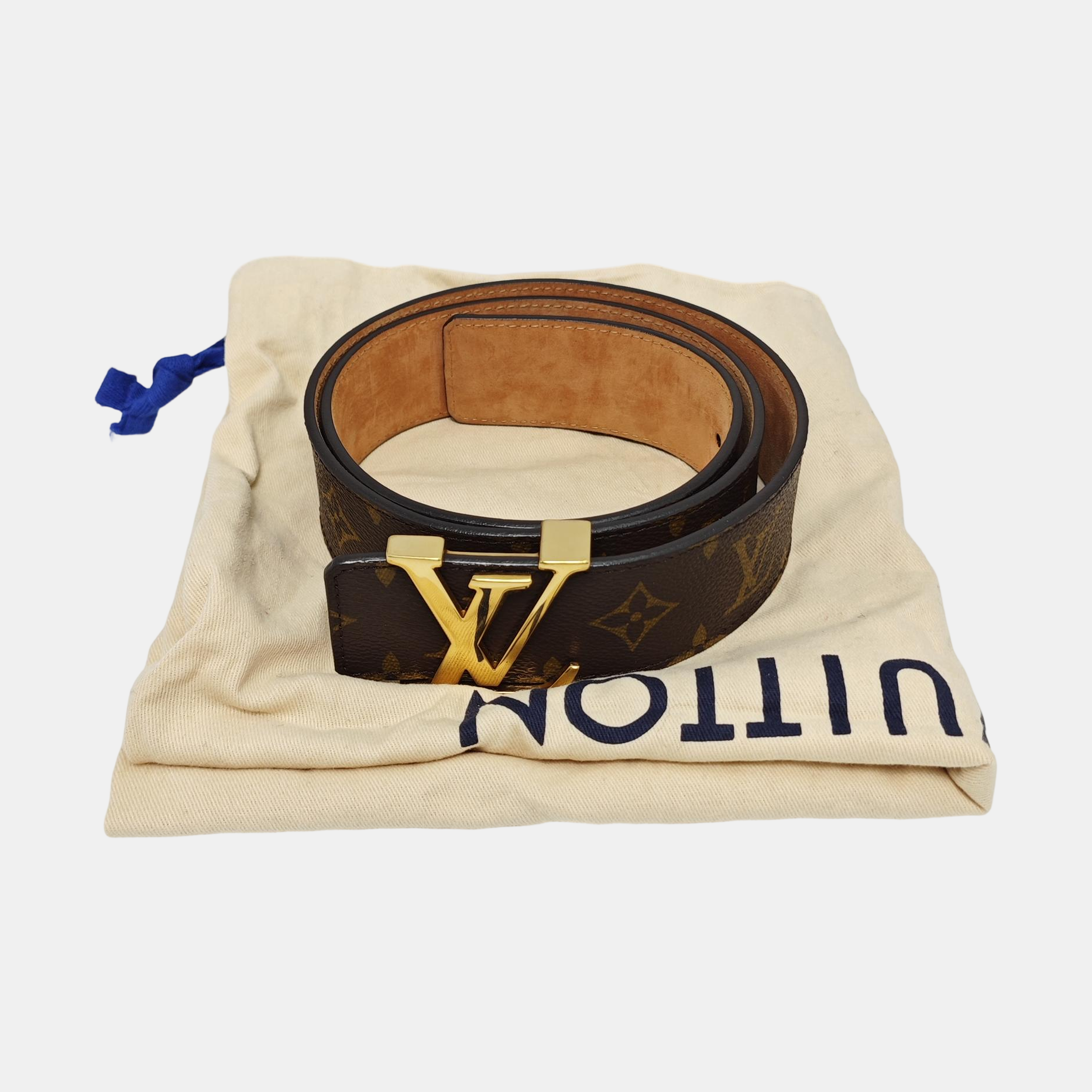 Coated Canvas Belt Brown