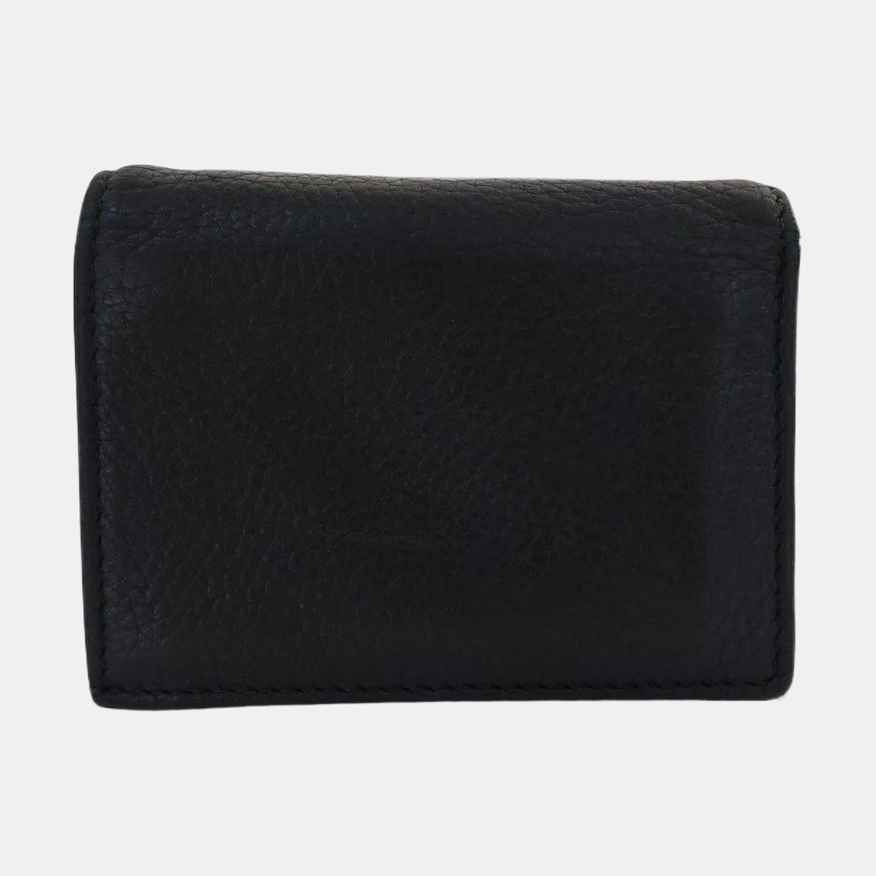 Animalier Calfskin Black Wallet