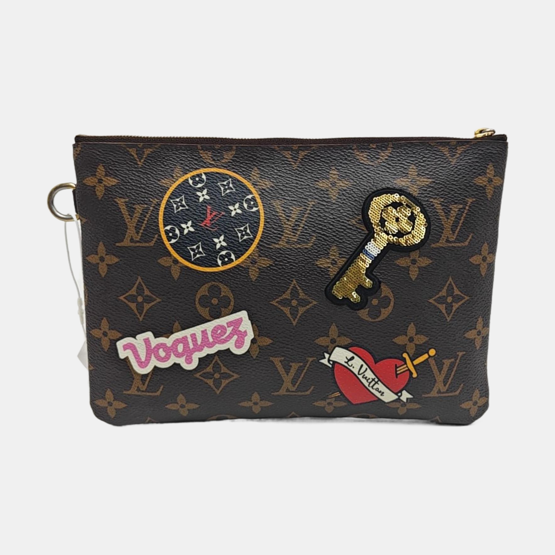 CITY Monogram Coated Canvas Brown