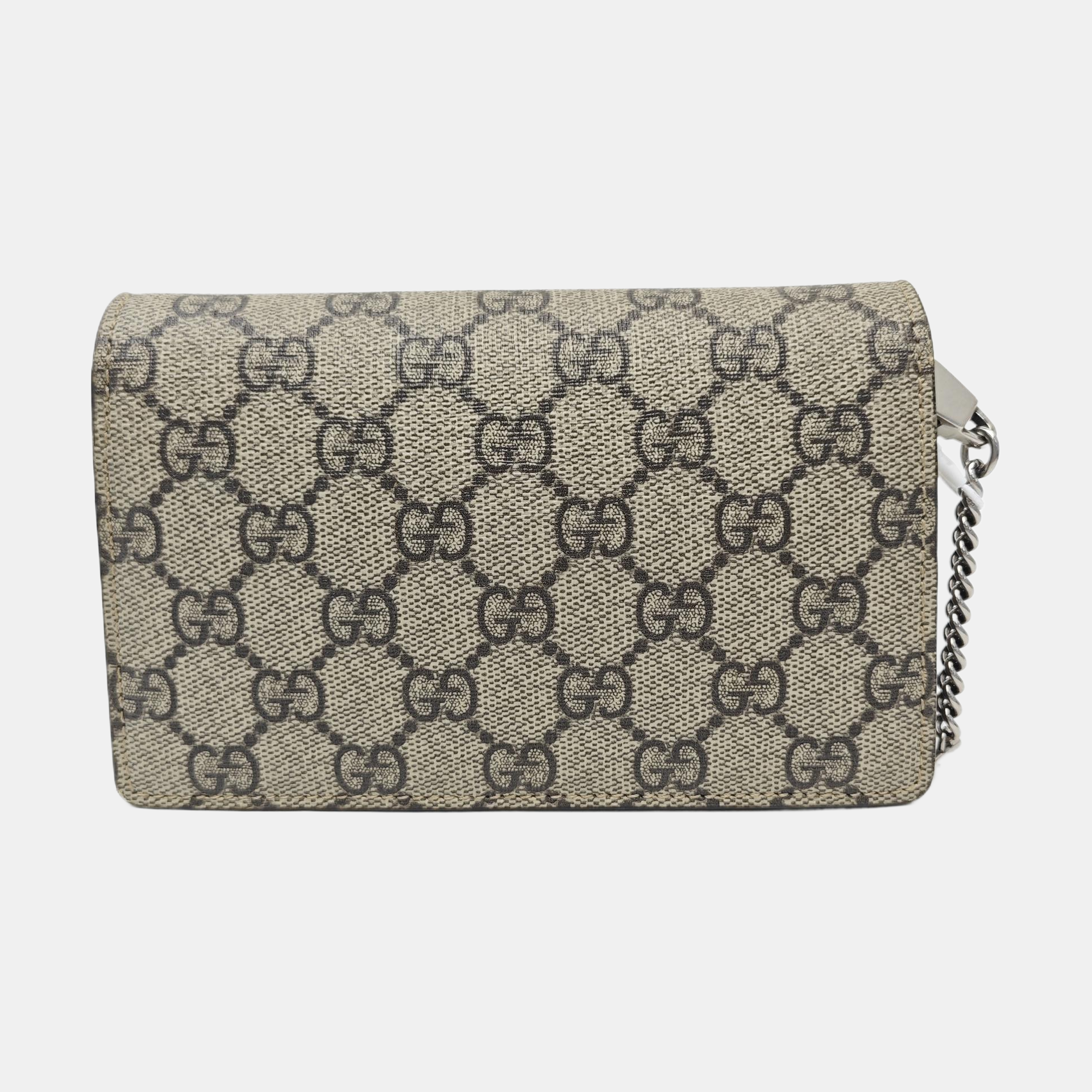 Dionysus Super Mini Monogram Coated Canvas Beige