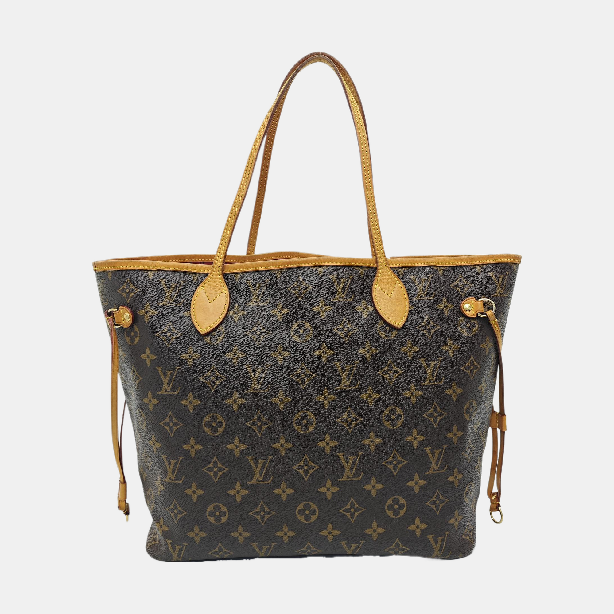NEVERFULL MM Monogram Coated Canvas Brown