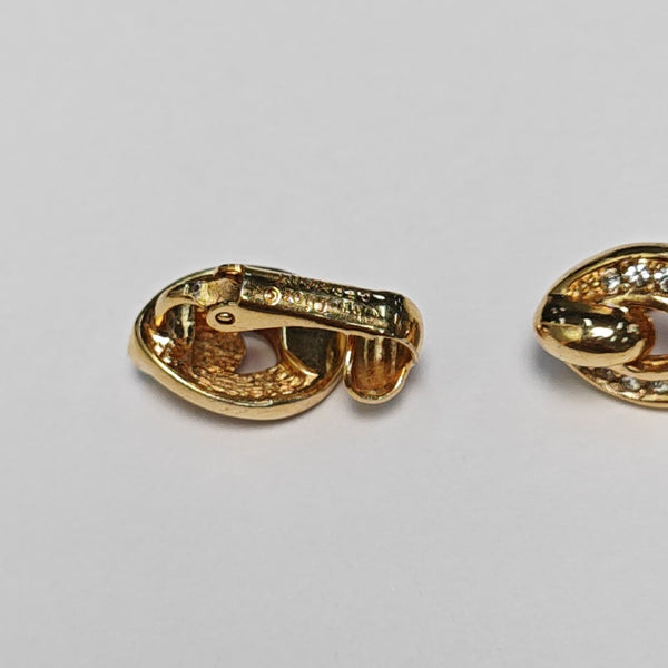Metal Gold Clip On Earrings