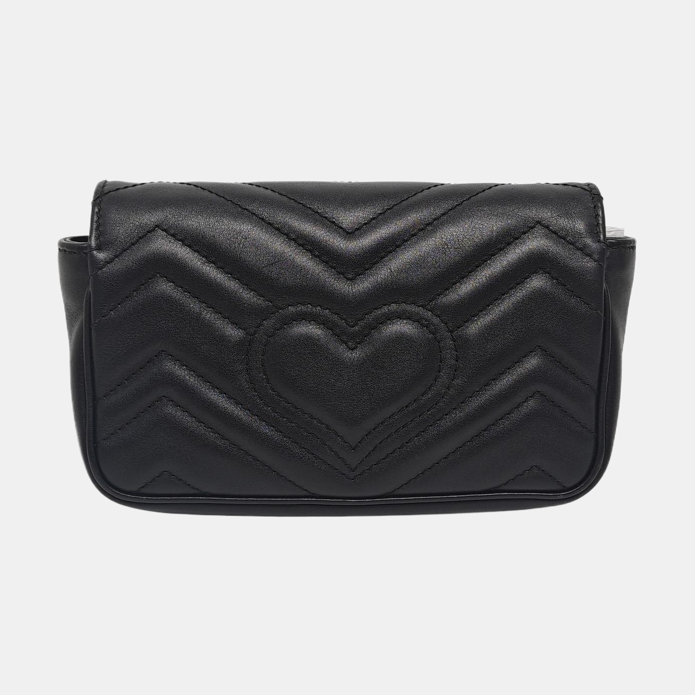 GG Marmont Mini Quilted Calfskin Black