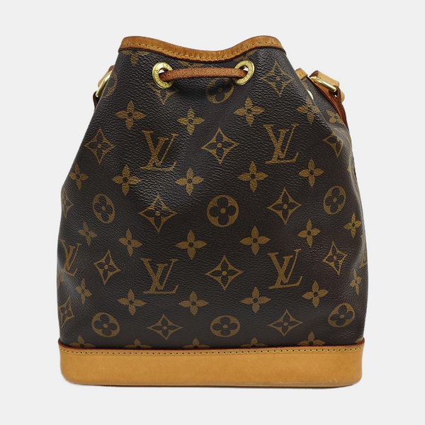 NOÉ BB Monogram Coated Canvas Brown