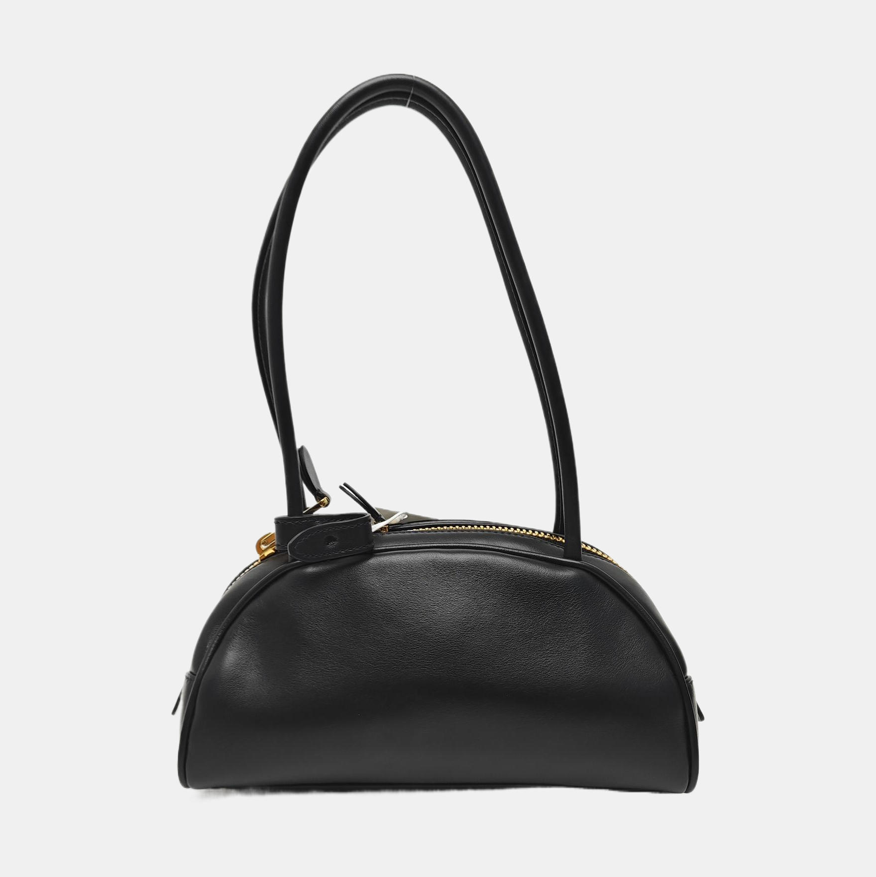 Calfskin Top Handle Bag Black