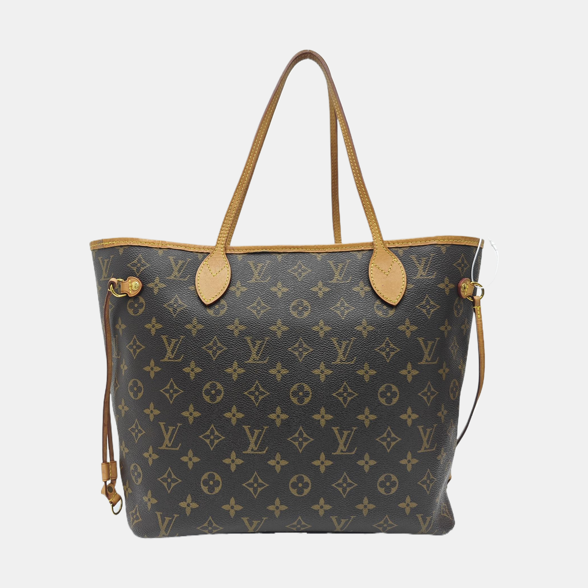 NEVERFULL MM Monogram Coated Canvas Brown