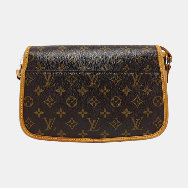SOLOGNE PM Monogram Coated Canvas Brown