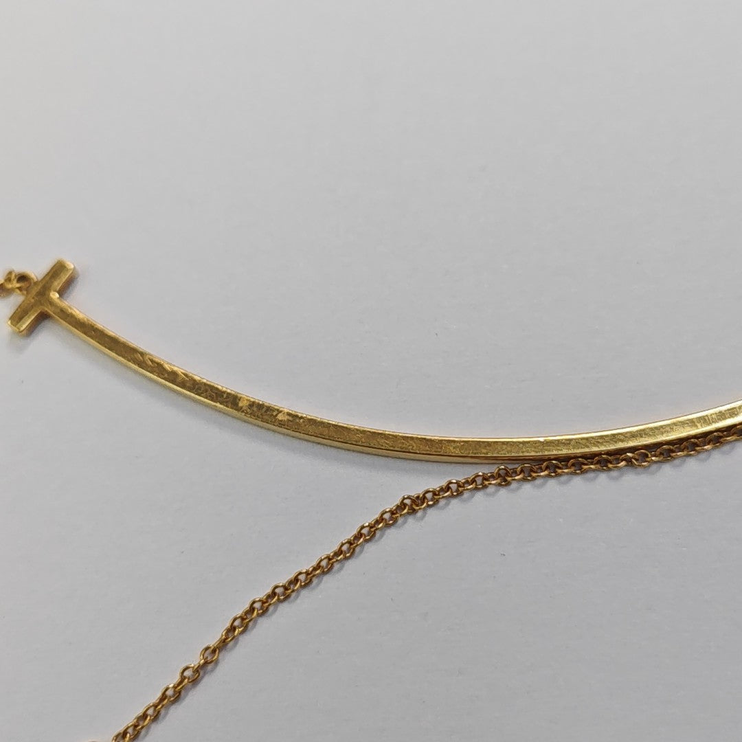 Tiffany T 18k Gold Necklace