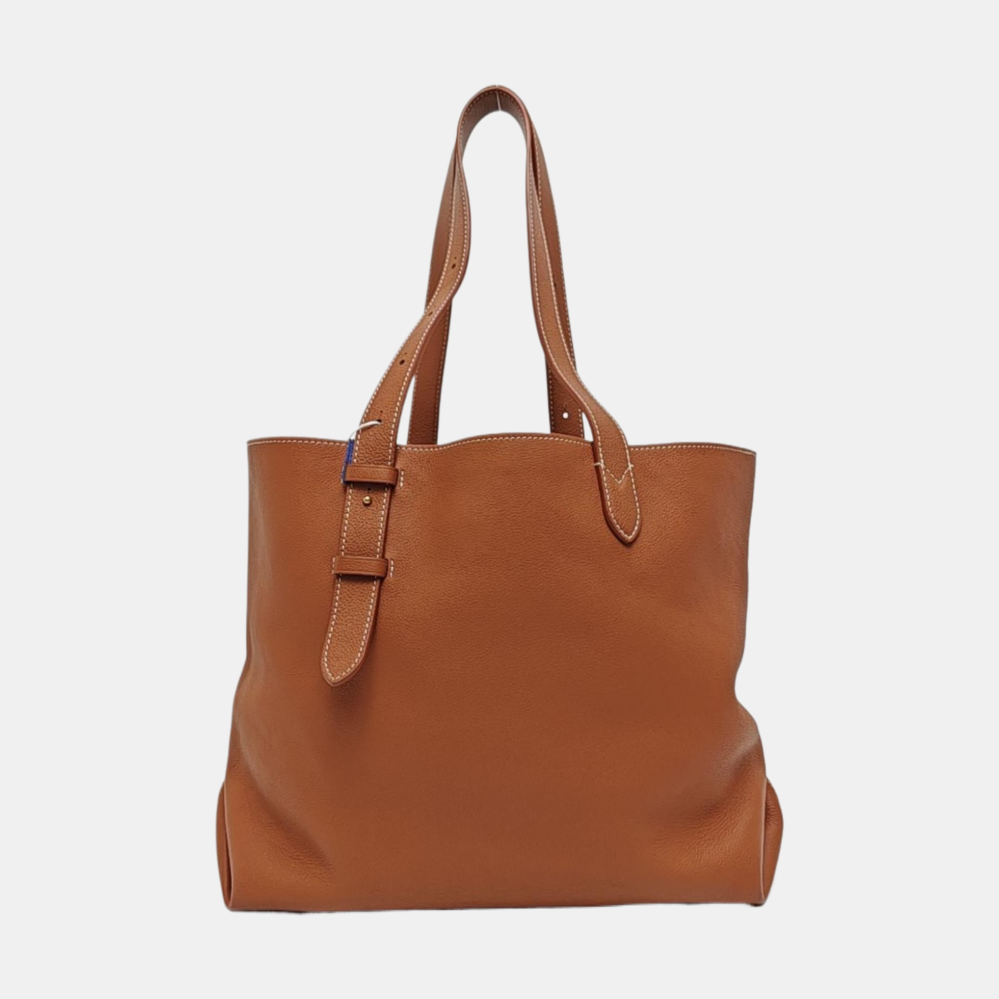 LOW KEY CABAS MM Monogram Calfskin Brown