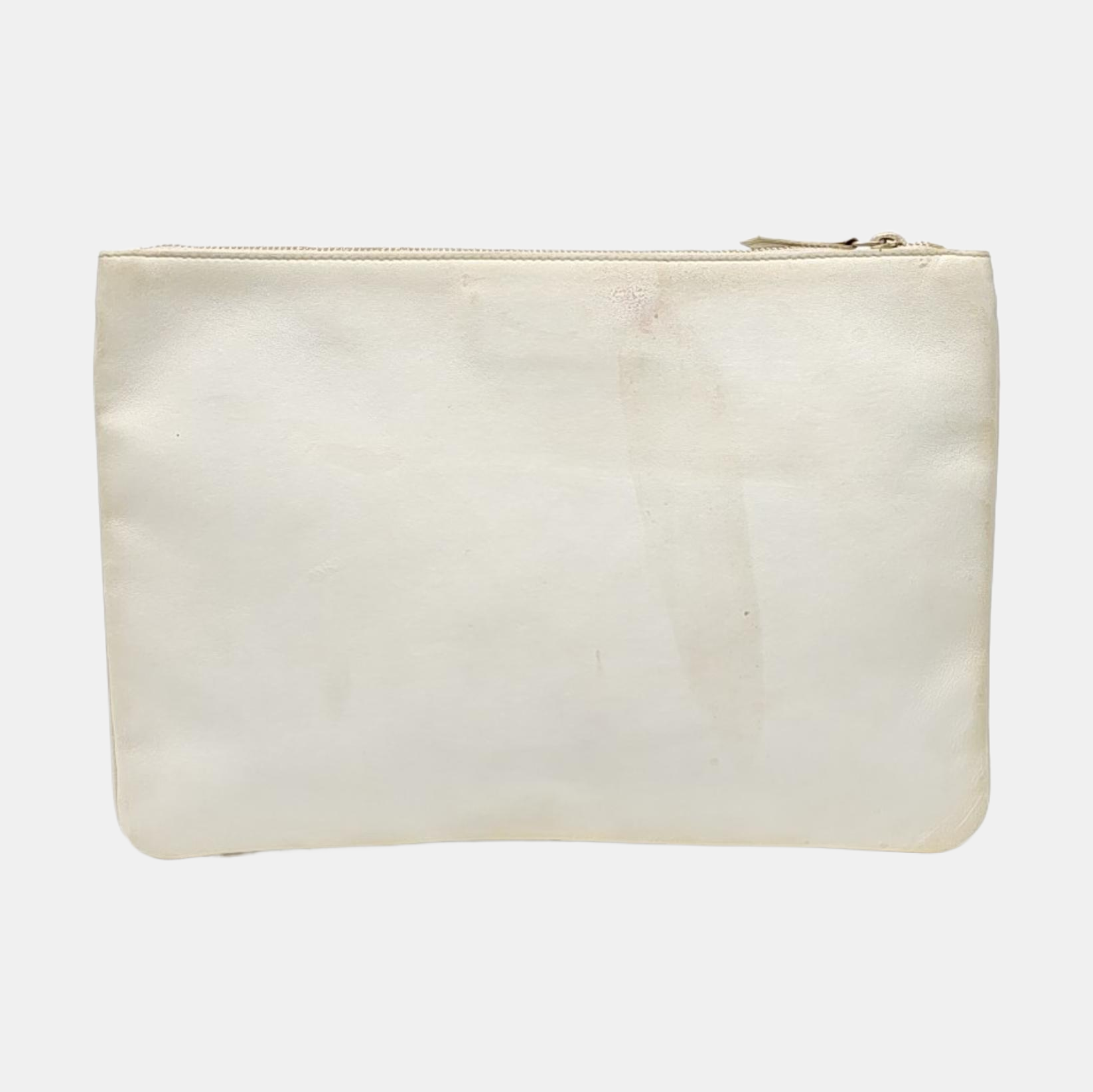 Canvas Clutch White