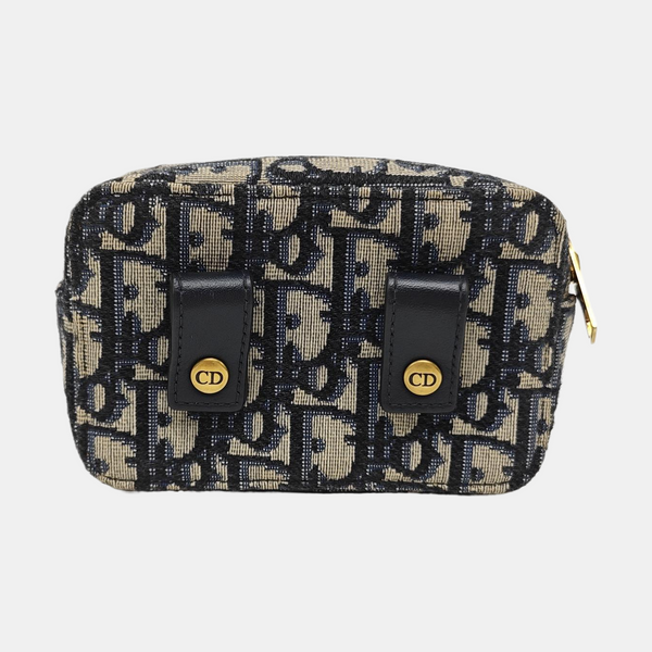 Oblique Canvas Belt Bag Beige