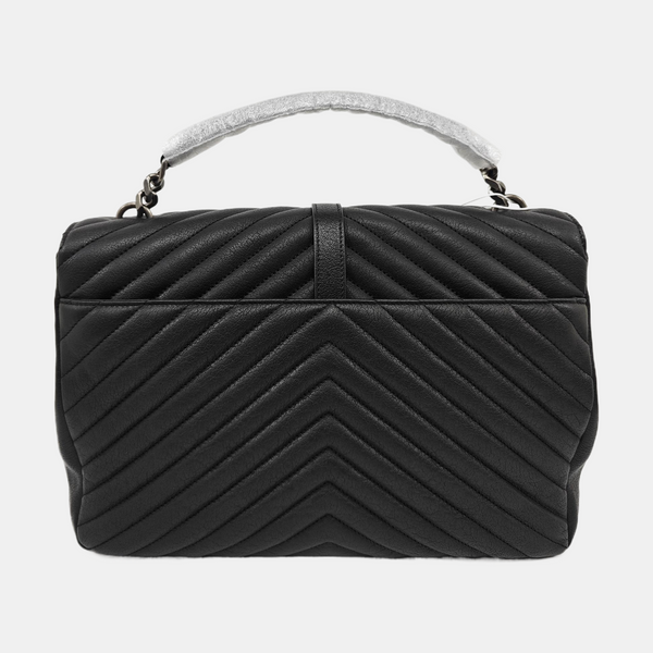 COLLEGE Chevron Lambskin Black