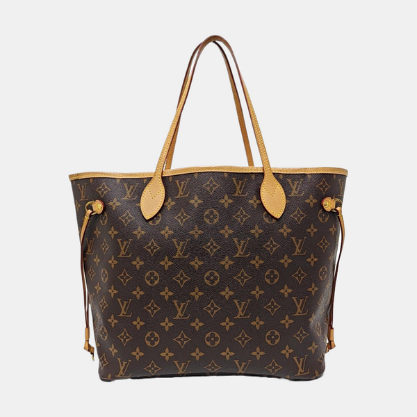 NEVERFULL MM Monogram Coated Canvas Brown