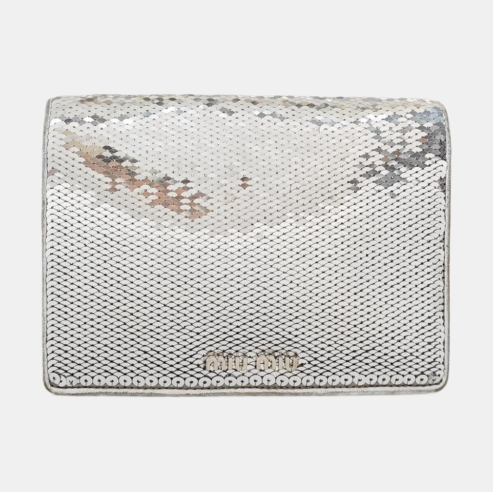 Miu Confidential Sequins Silver