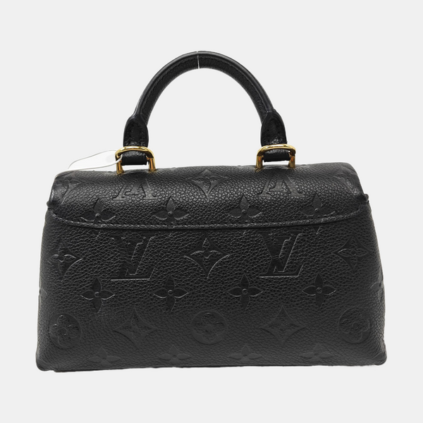 NANO MADELEINE Nano Monogram Calfskin Black