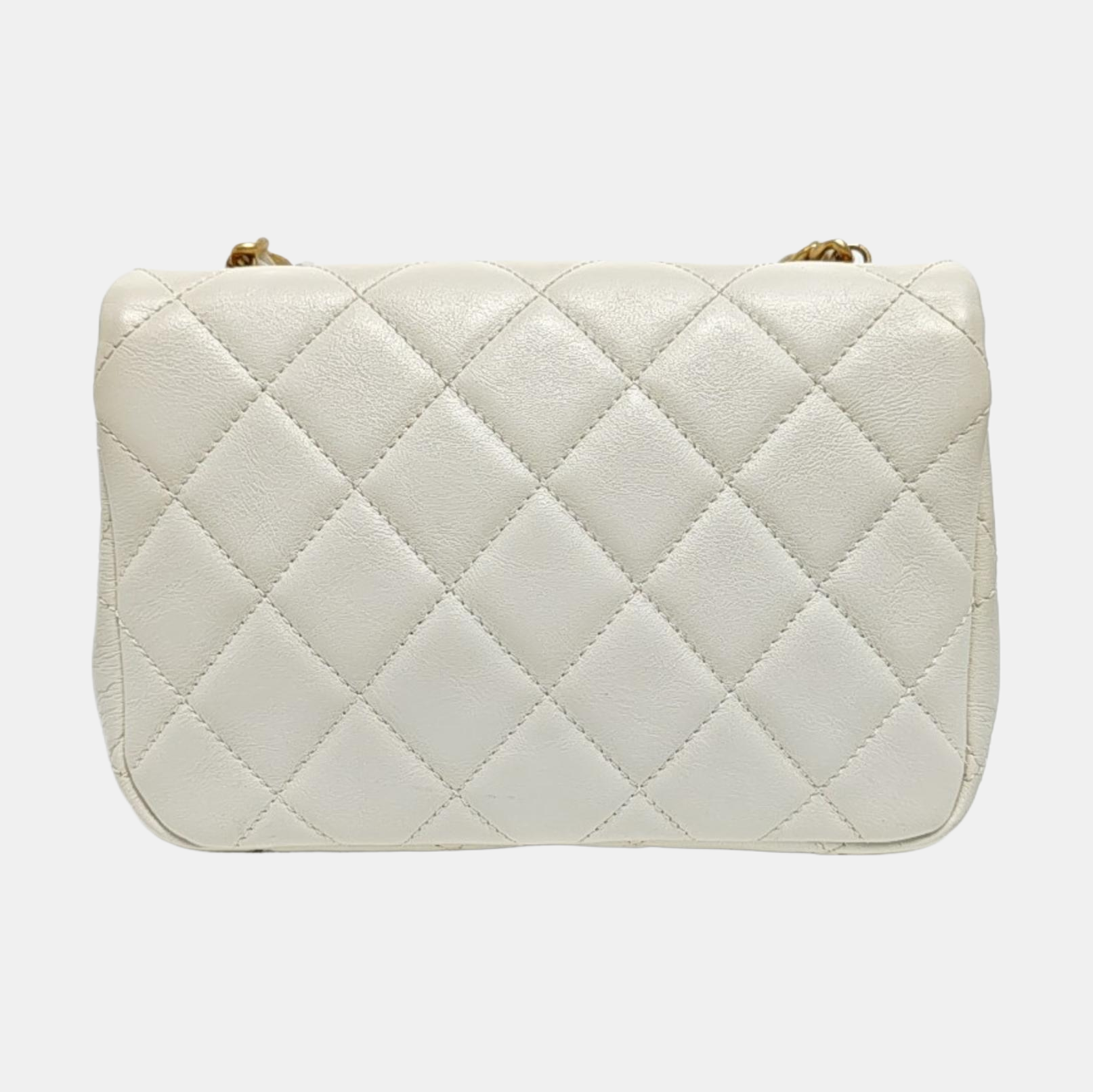 Quilted Calfskin White