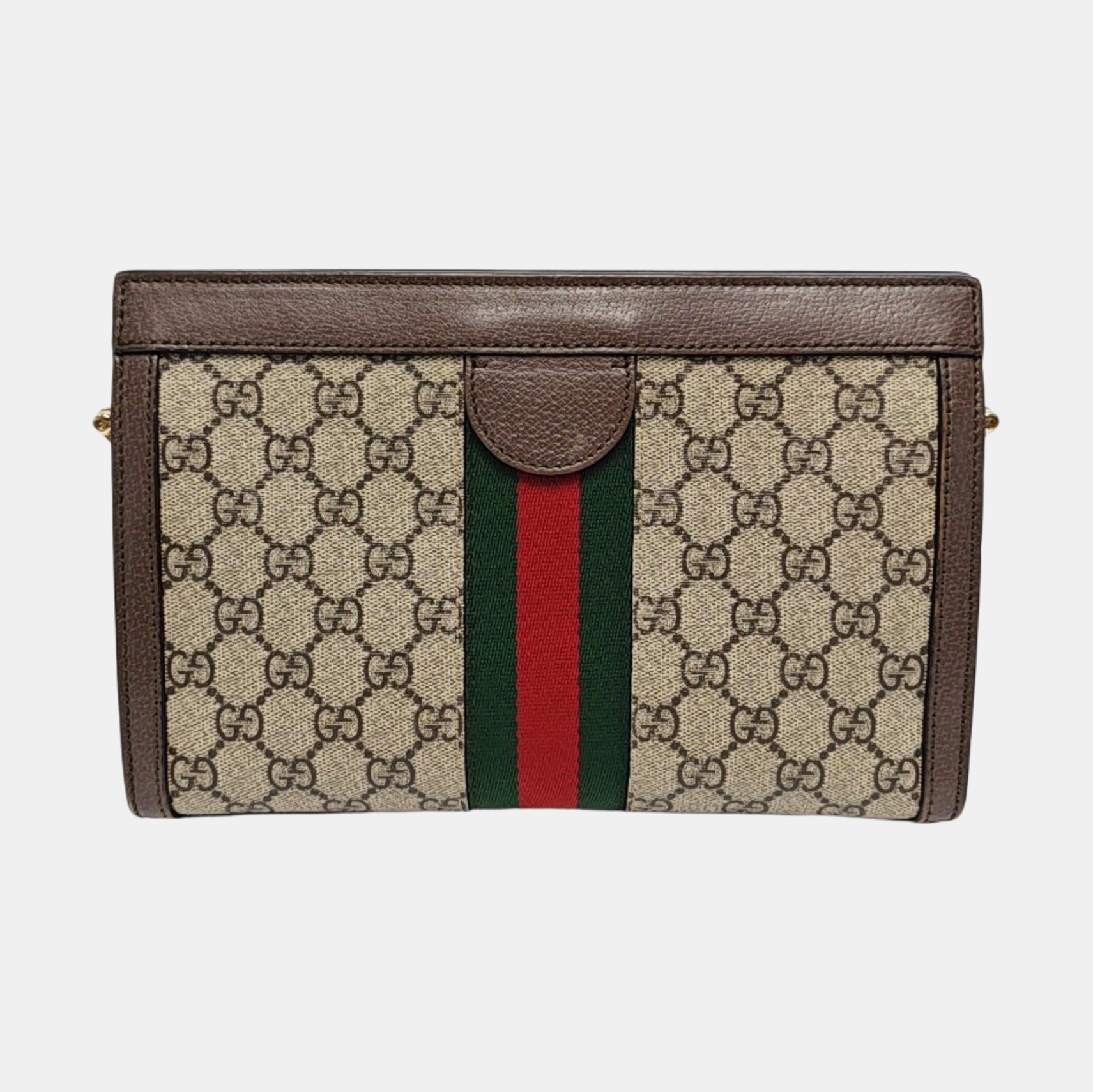 Ophidia Small Monogram Coated Canvas Beige