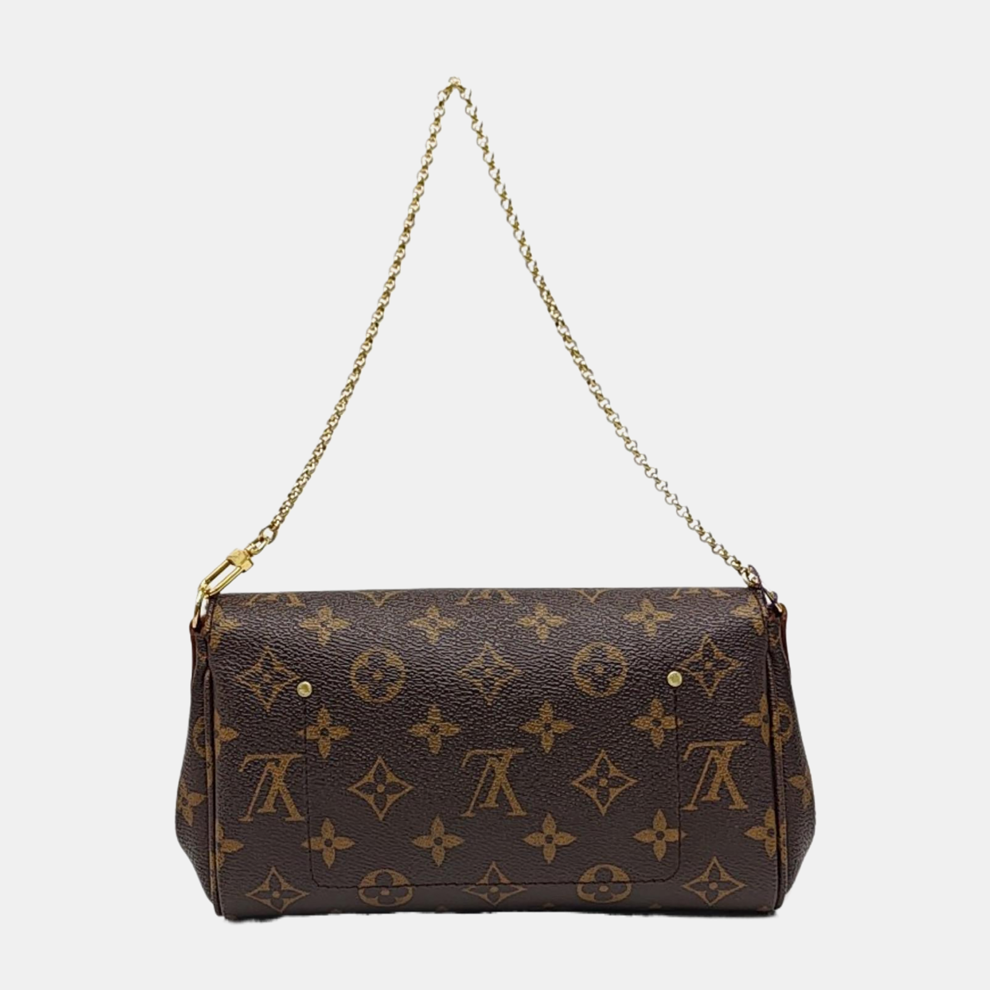 FAVORITE PM Monogram Coated Canvas Brown