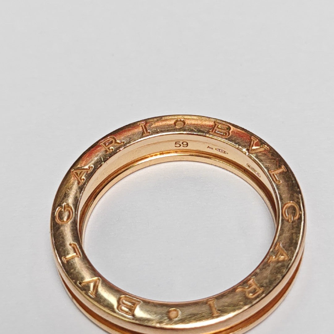 B.ZERO1 18k Rose Gold Ring EU 59