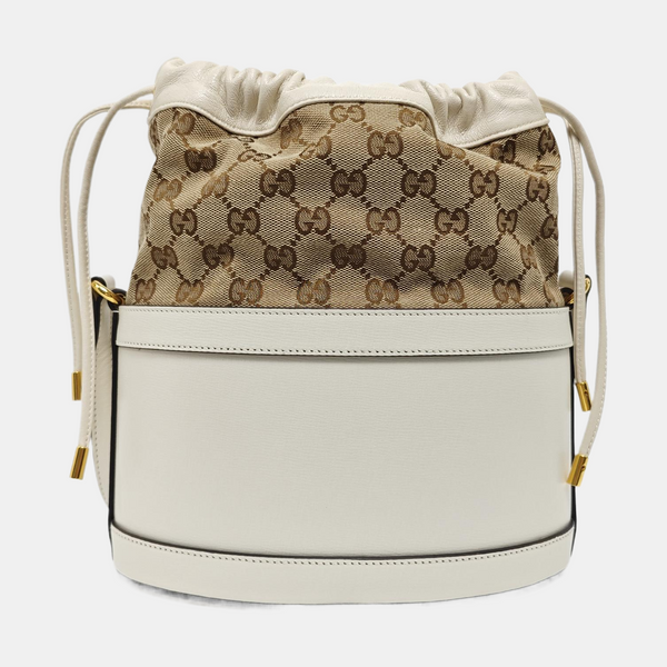 Horsebit 1955 Small Monogram Calfskin White