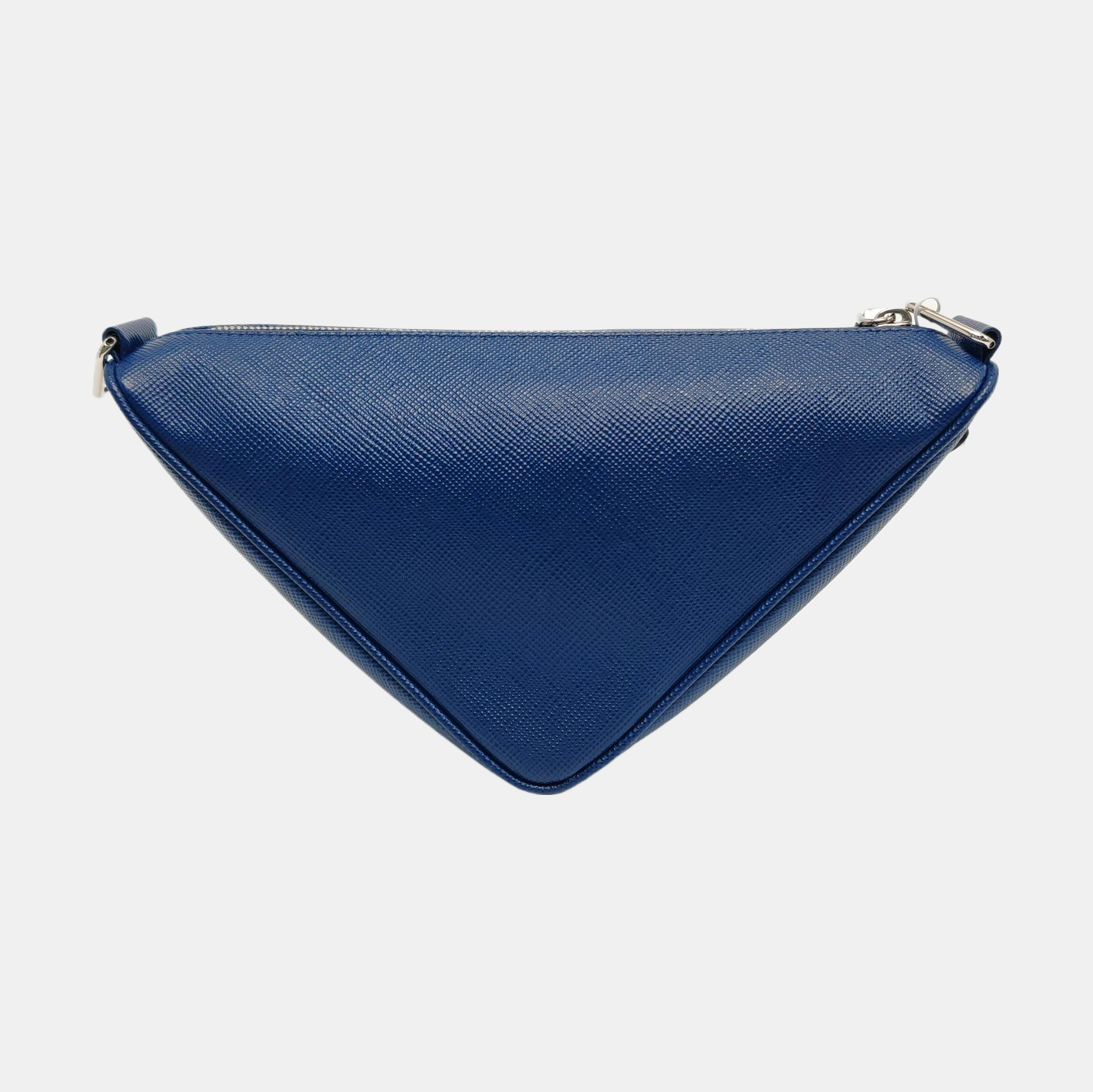 Authenticated pre-owned  Triangle Calfskin Blue - Crossbody Bag at Looply