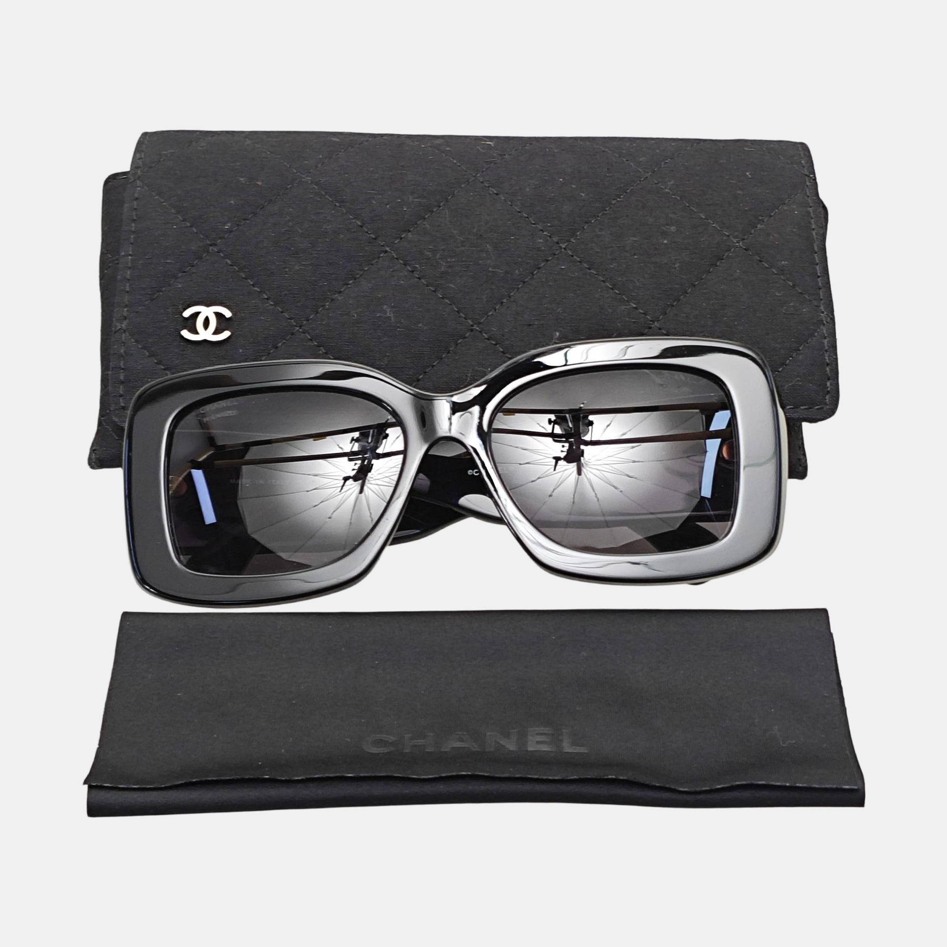 Synthetic Sunglasses Black