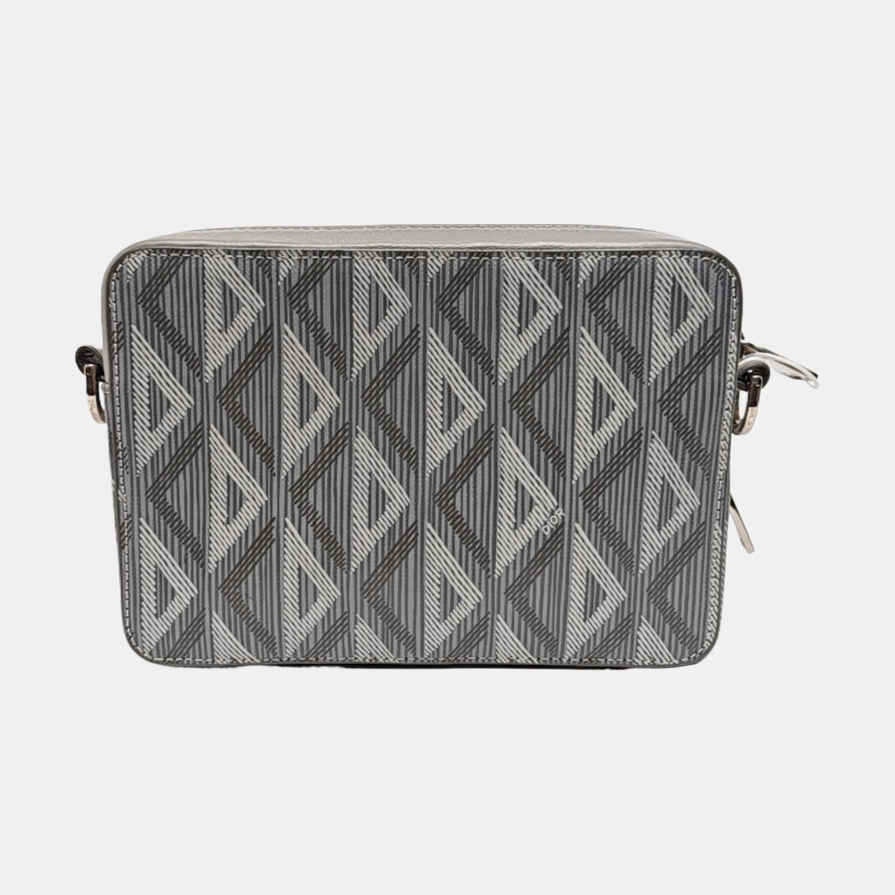 Coated Canvas Shoulder Bag Gray