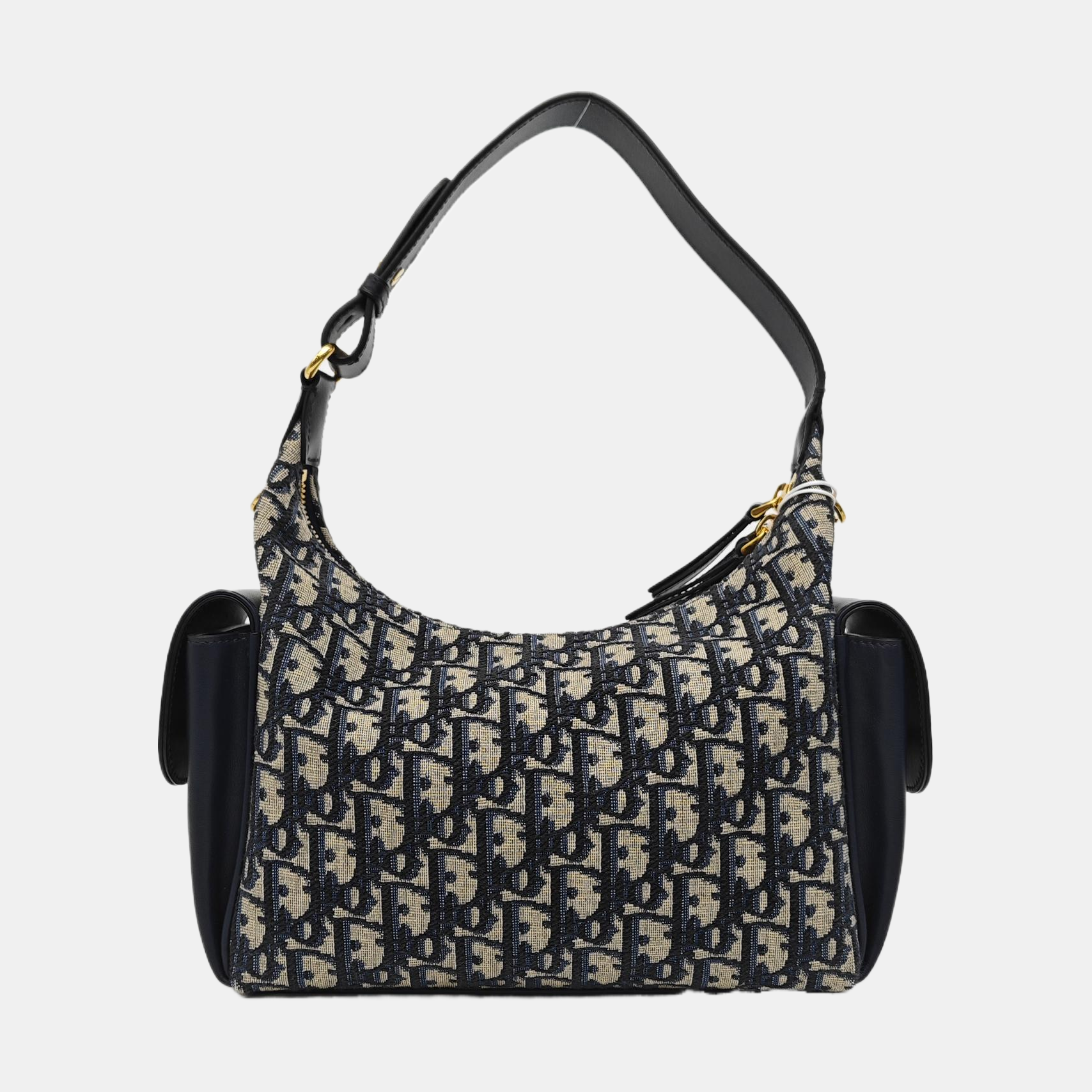 Oblique Canvas Shoulder Bag Medium Beige