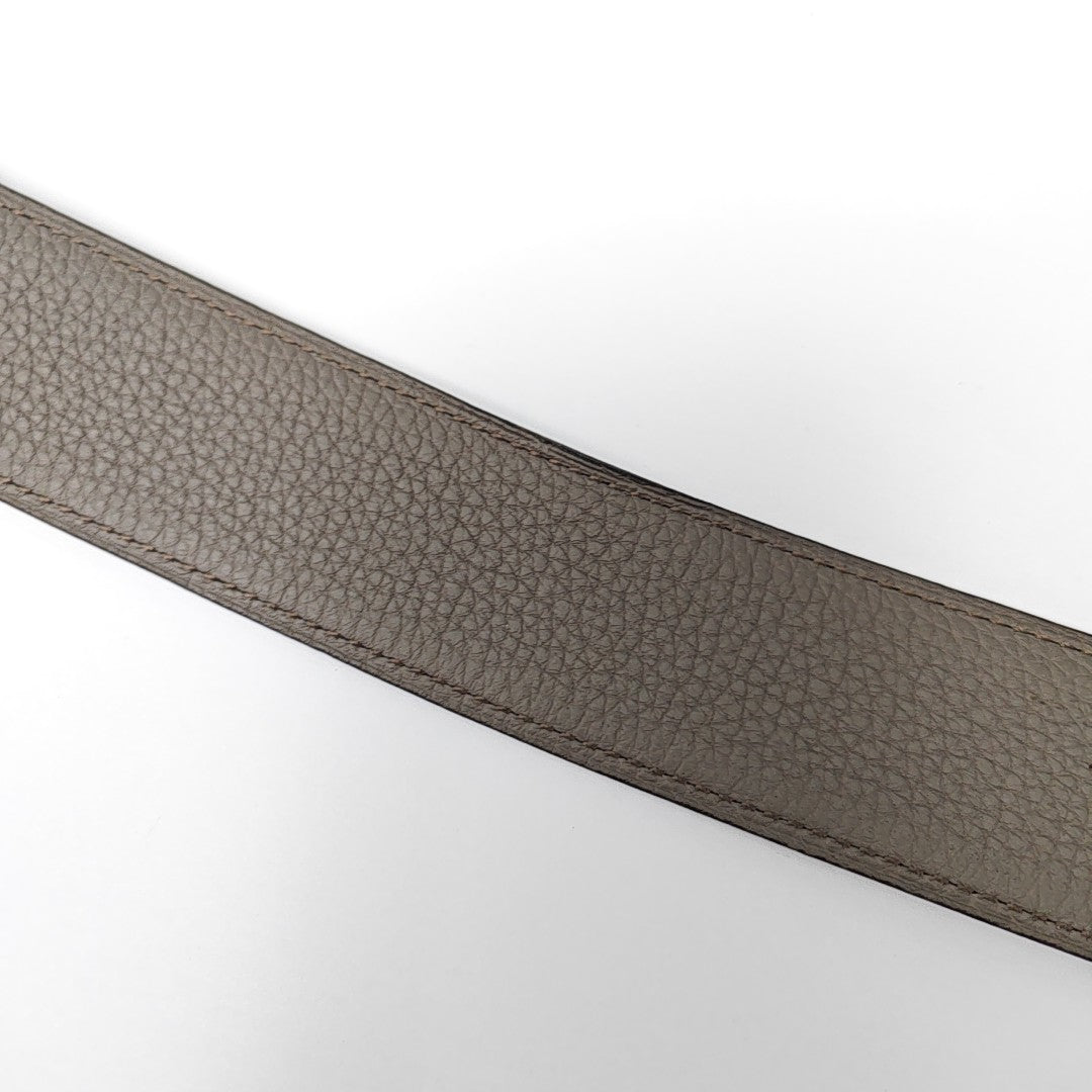 Leather Belt Gray