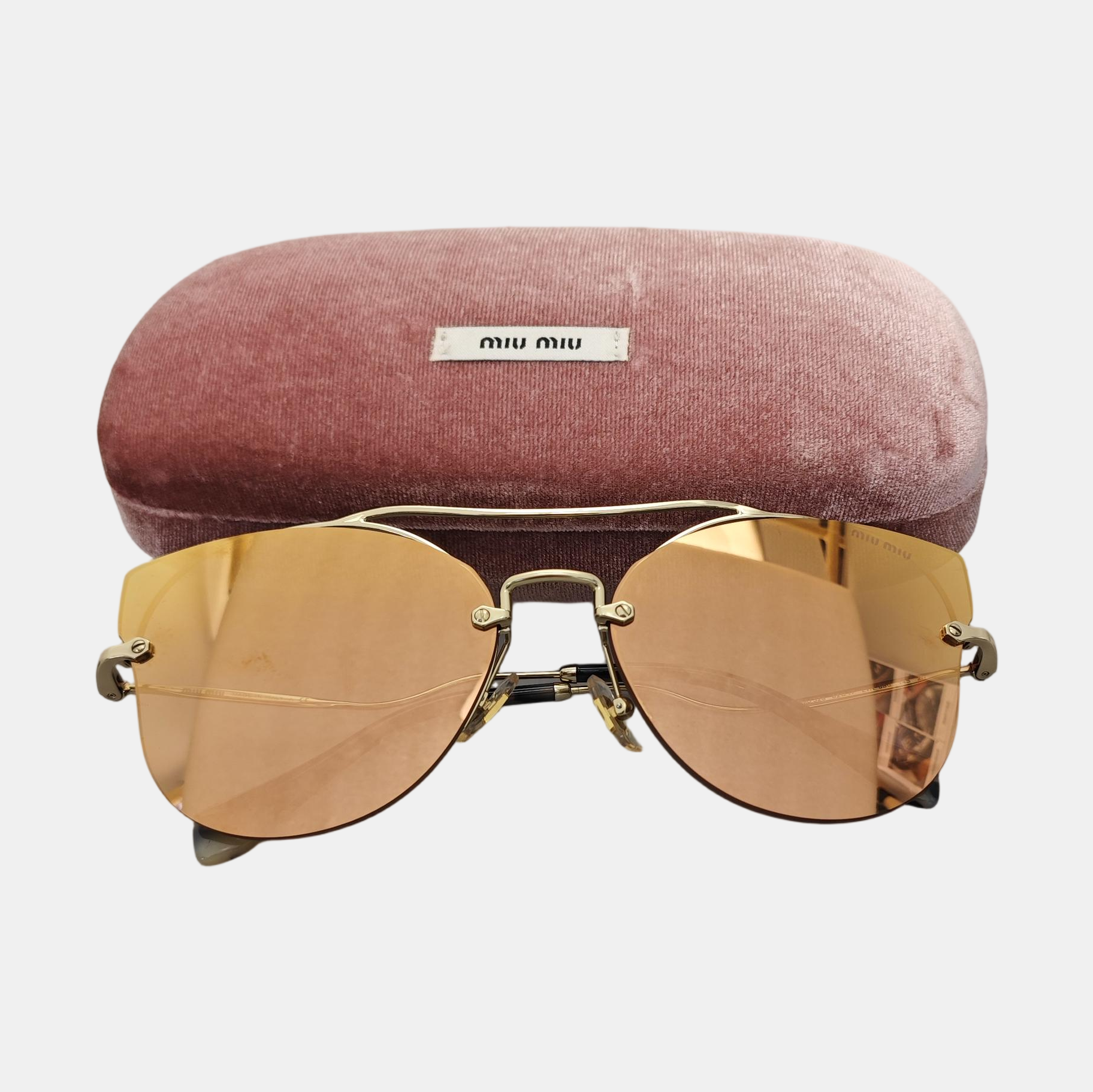 Metal Sunglasses Brown