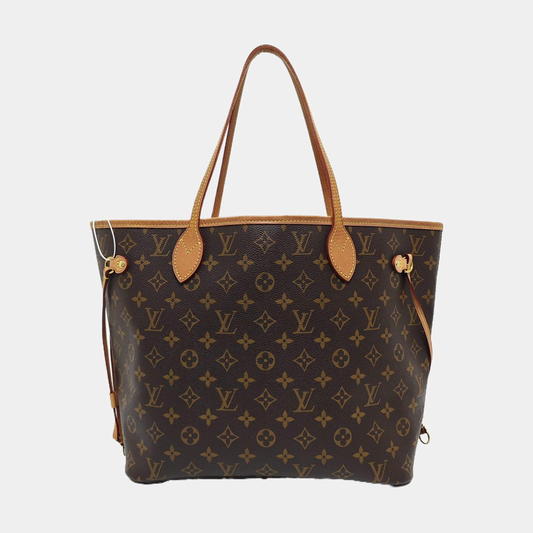 NEVERFULL MM Monogram Coated Canvas Brown