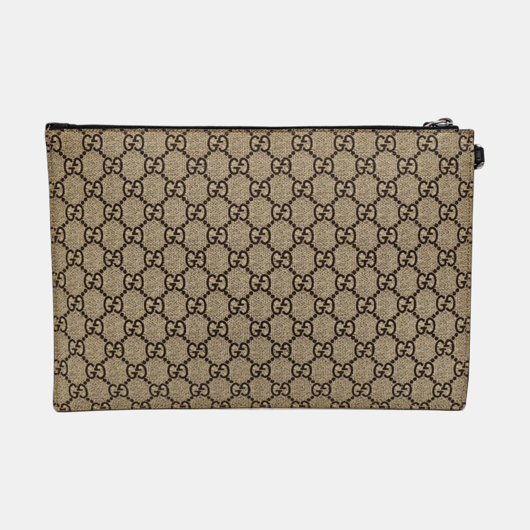 GG Supreme Monogram Coated Canvas Brown