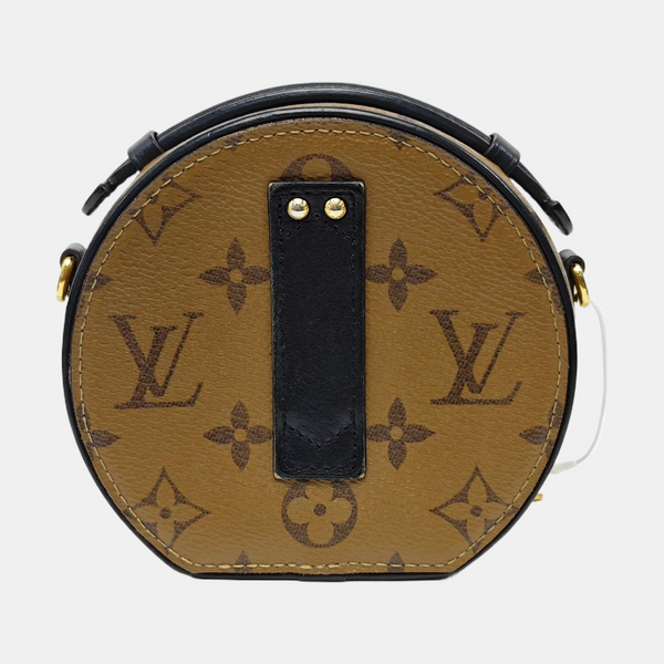 BOITE CHAPEAU Mini Monogram Coated Canvas Brown