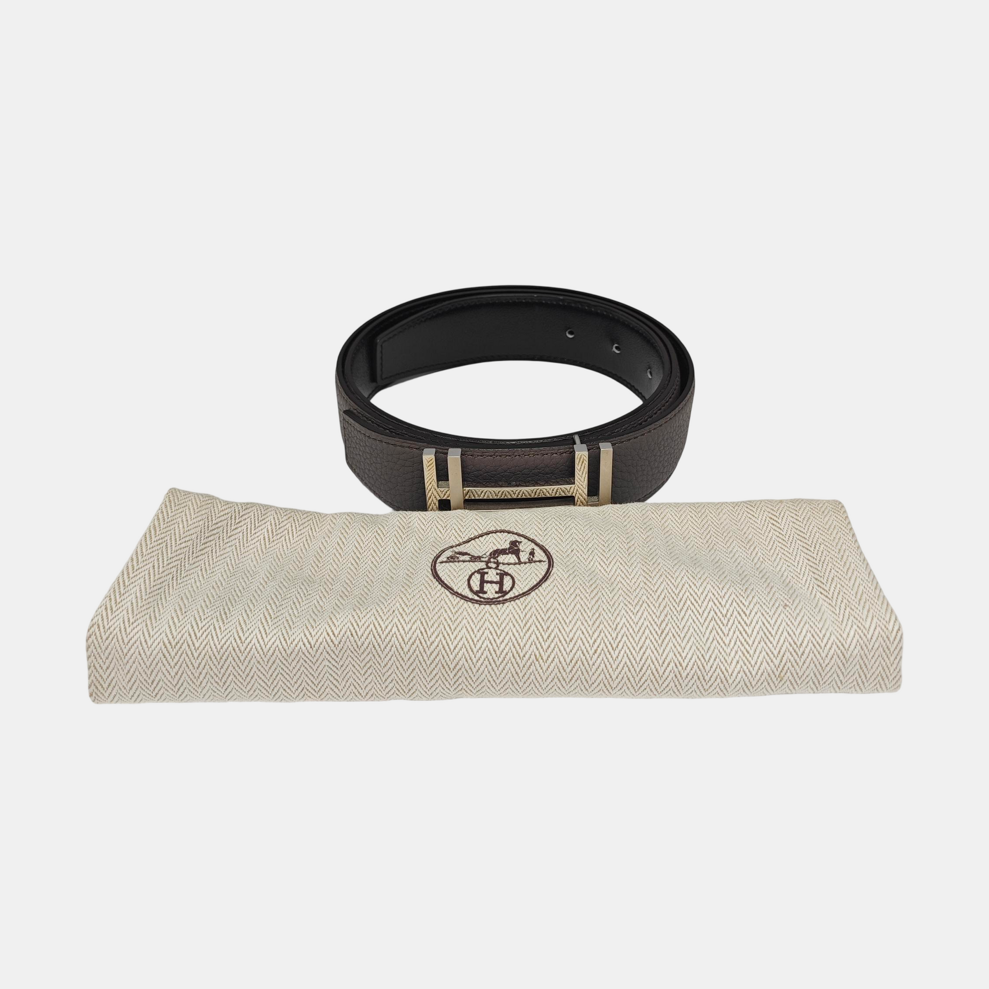 Leather Belt Gray