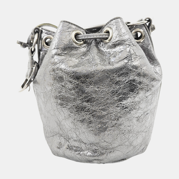 Le Cagole Calfskin Silver