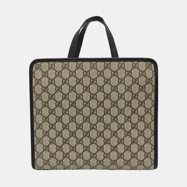 Children’s GG Bucket Monogram Coated Canvas Beige