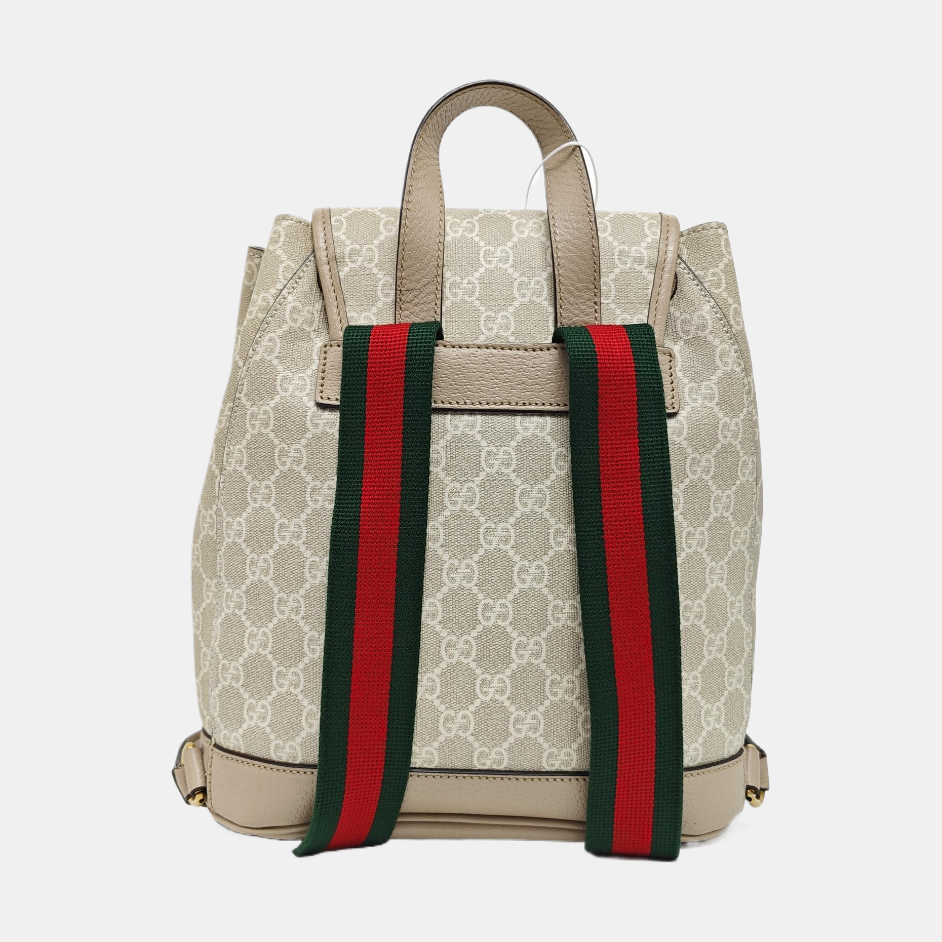 Monogram Coated Canvas Backpack Beige