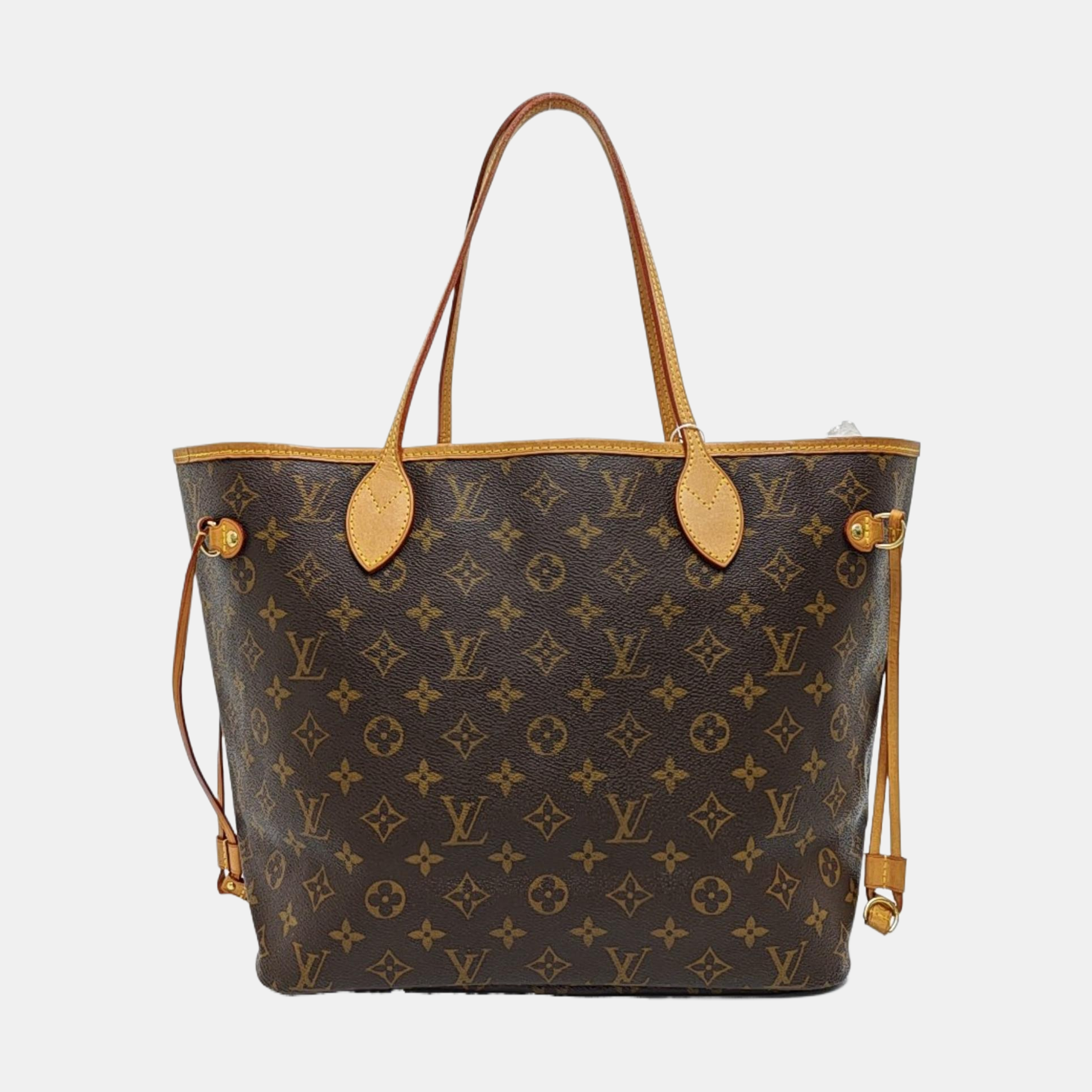 NEVERFULL MM Monogram Coated Canvas Brown