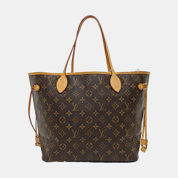 NEVERFULL MM Monogram Coated Canvas Brown