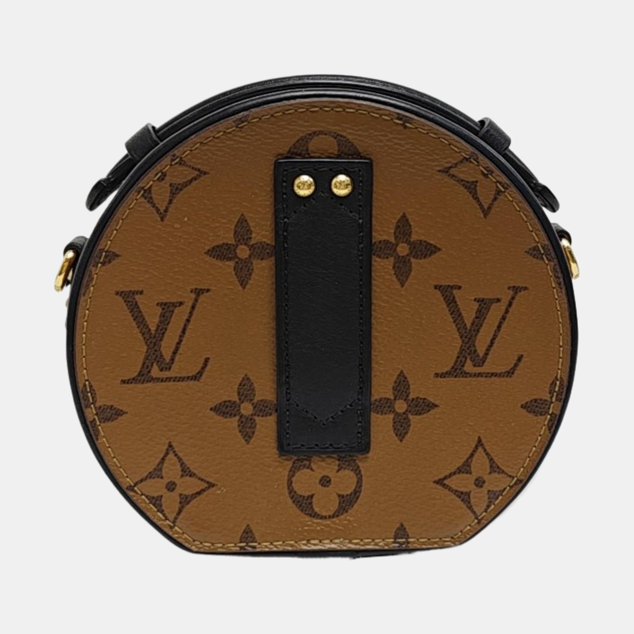 BOITE CHAPEAU Mini Monogram Coated Canvas Brown