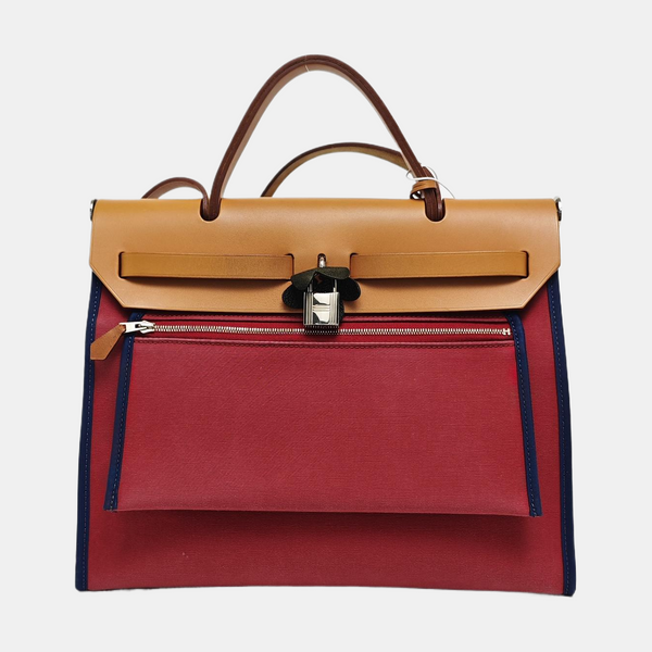 Authenticated pre-owned  Herbag 31 Canvas Red - Shoulder Bag at Looply