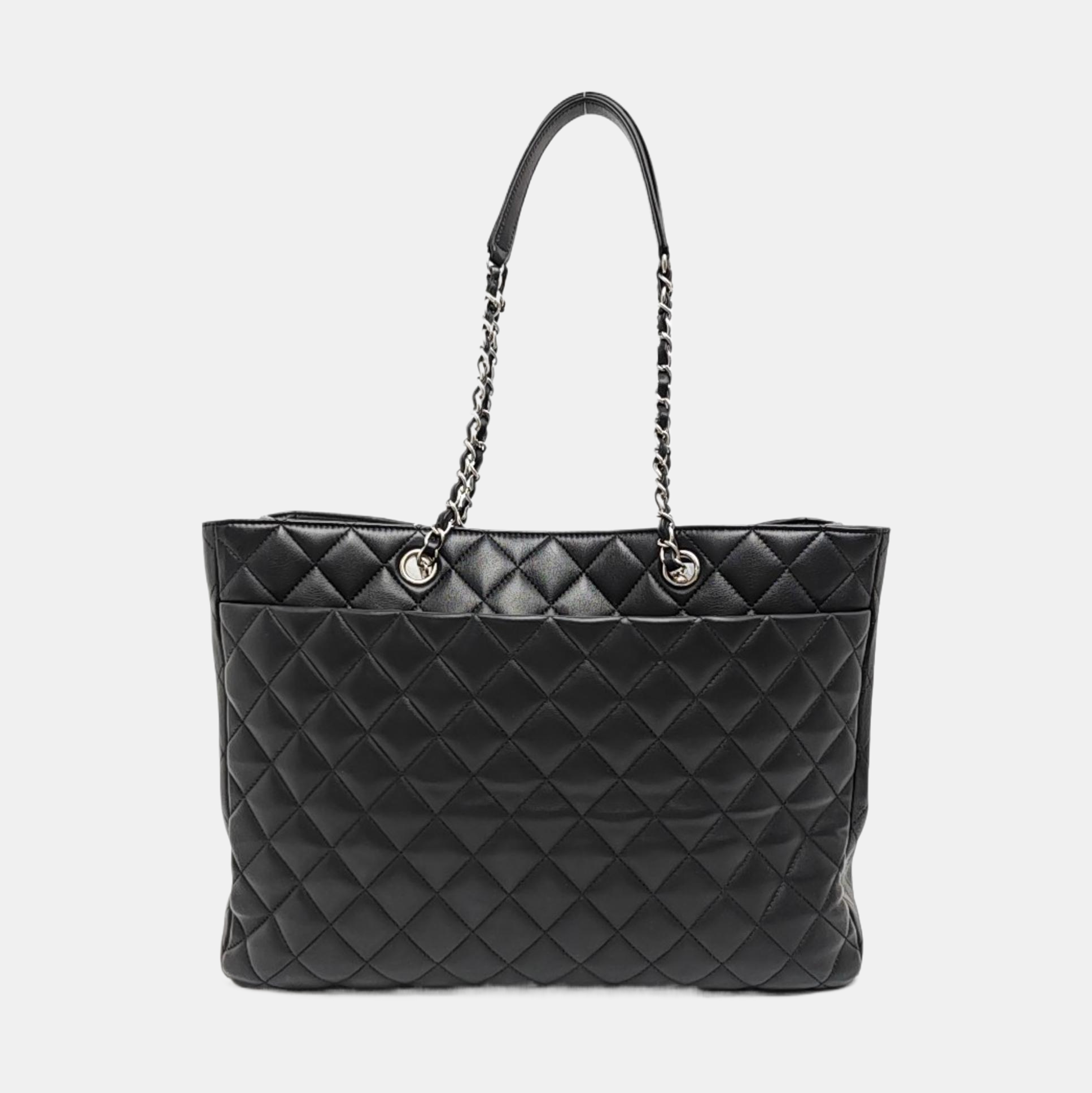 Quilted Calfskin Large Black