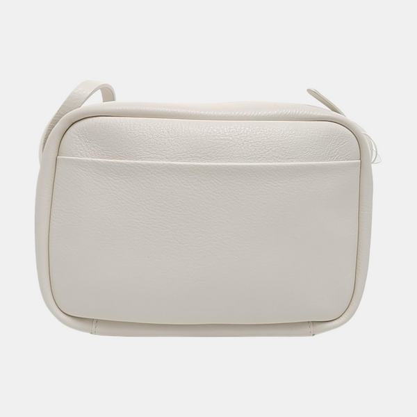 Calfskin Shoulder Bag Small White