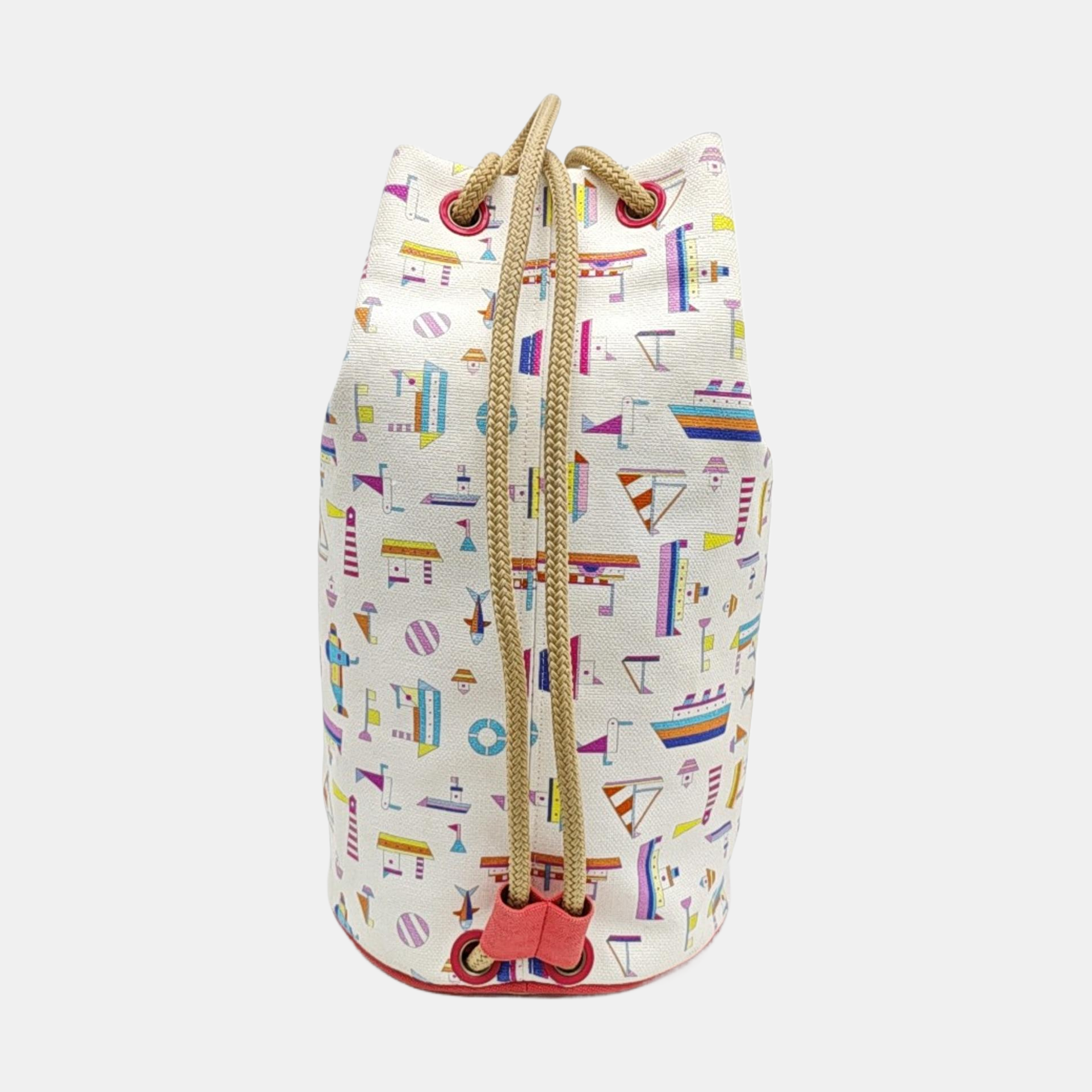 Canvas Bucket Bag White