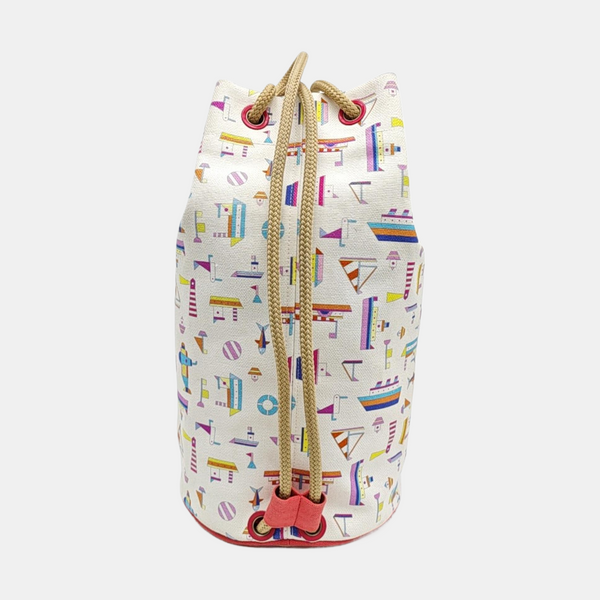 Canvas Bucket Bag White
