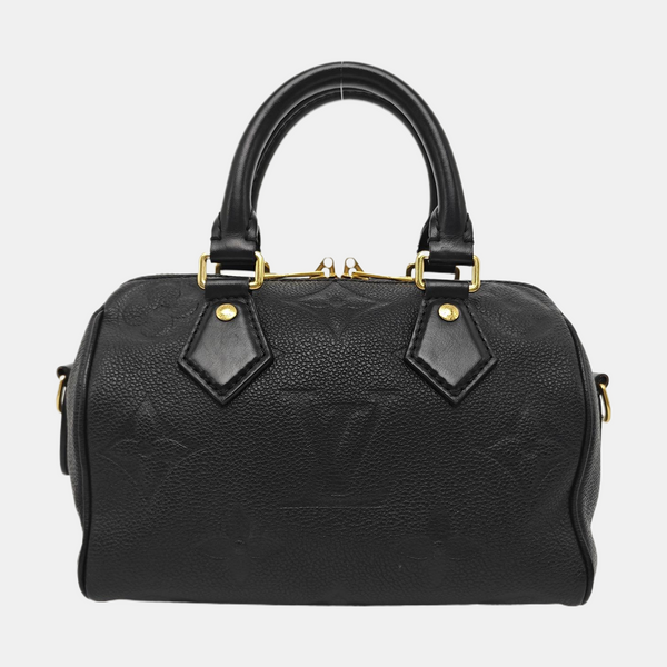 SPEEDY 20 Monogram Calfskin Black