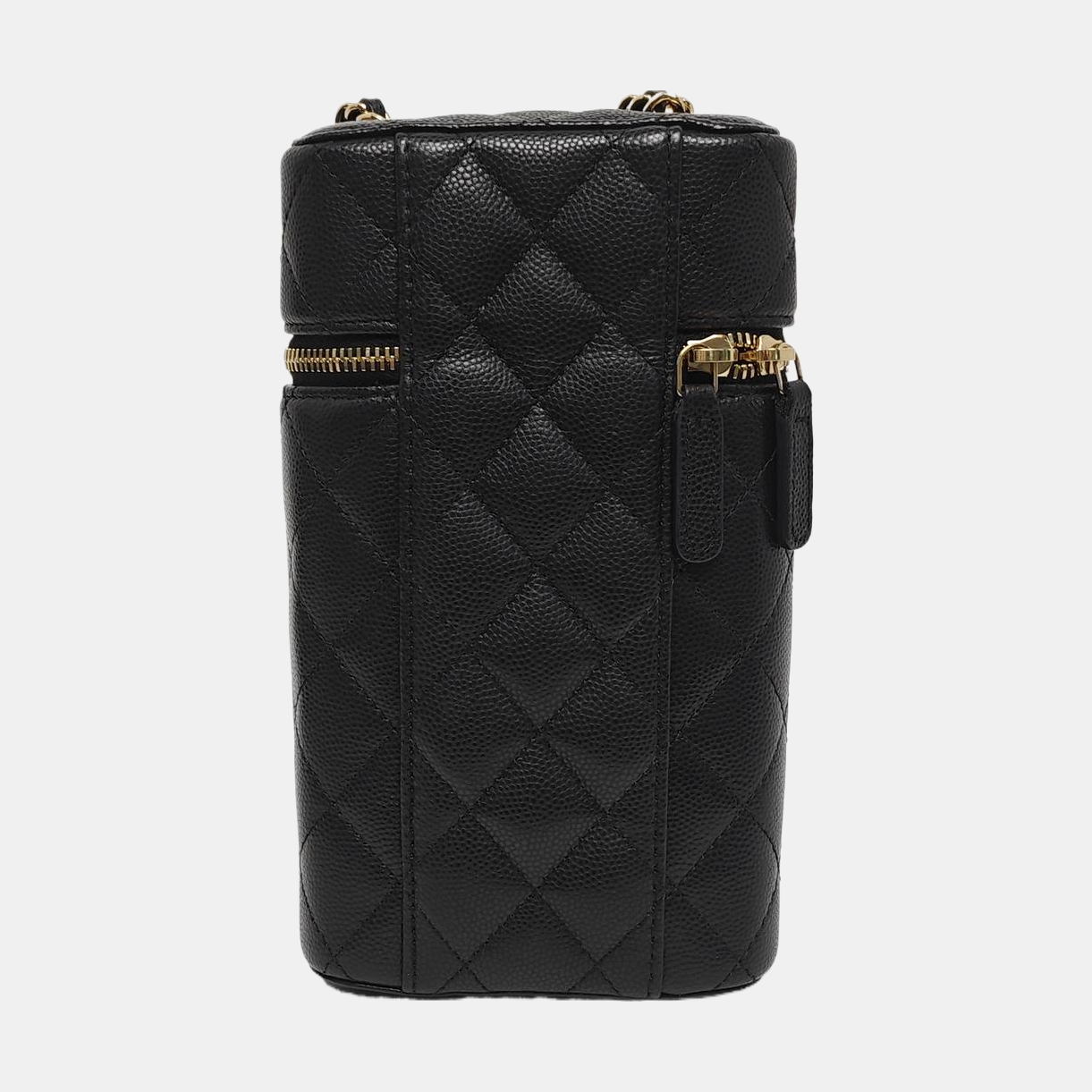 Quilted Grained Calfskin Black