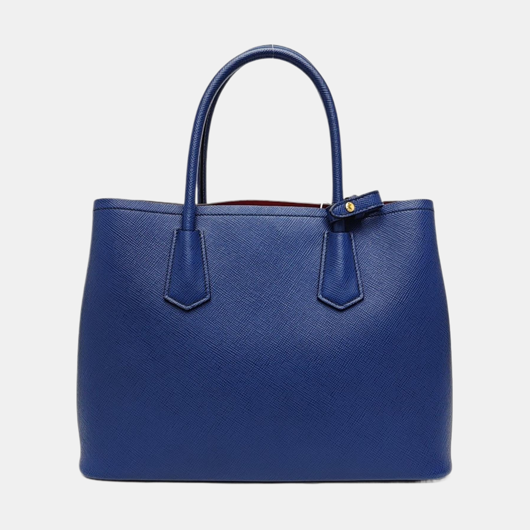 Double Medium Saffiano Calfskin Blue