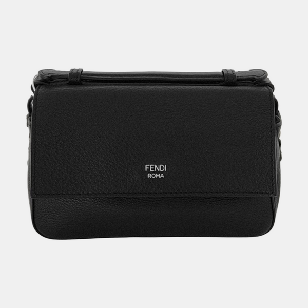 Double Micro Calfskin Black