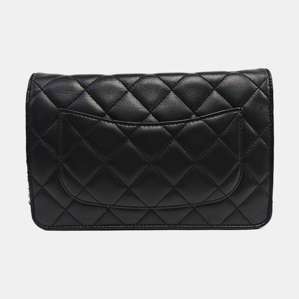 WOC Quilted Lambskin Black